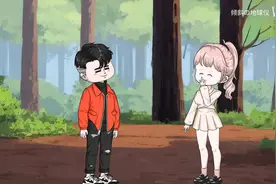 🌳森林中的甜蜜约会💑，情侣间的温馨互动😍视频封面