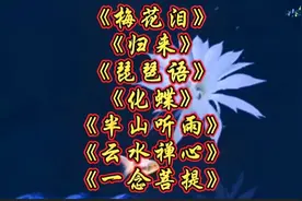 音愈养心曲《梅花泪》《归来》《琵笆语》《云水禅心》《化蝶》