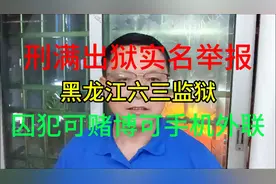 刑满出狱实名举报，黑龙江六三监狱，囚犯可赌博可手机外。视频封面