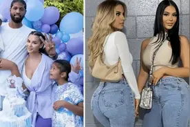 保罗乔治近照曝光，1家5口合影！美娇妻身材太顶，NBA极品花魁视频封面