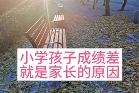 小学孩子成绩差就是家长的原因。