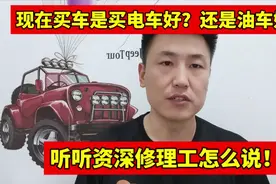 老百姓买车是买电车好？还是油车好？听听资深修理工怎么说！视频封面