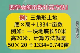 田地亩数计算方法视频封面