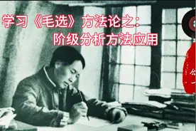 学习毛选方法论之：阶级分析方法应用掌握这个方法就一把屠龙刀视频封面