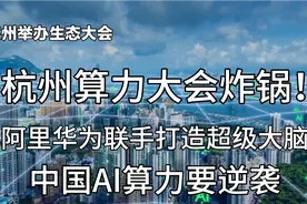 杭州算力大会炸锅！阿里华为联手打造超级大脑，中国AI算力要逆袭视频封面