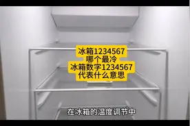冰箱数字1234567哪个最冷，冰箱温度怎么调节，冰箱维修方法视频封面