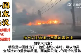 外网热议加州大火vs西藏地震救援效率！美国网友：我们自生自灭视频封面