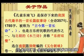 中国文学史，孔雀东南飞视频封面