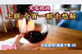 上联:今宵一醉千愁解      七言绝句/诚邀下联！视频封面