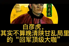 白彦虎，其实不算晚清陕甘乱局里的“回军顶级大咖”视频封面