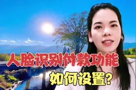 设置人脸识别付款功能，不用现金不用手机，刷下脸就可以付款成功