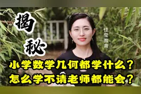 一条视频讲清楚整个小学数学几何都要学什么，怎么高效突破重难点