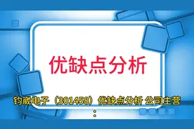 钧崴电子（301458）优缺点分析视频封面