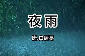 唐·白居易 《夜雨》 诵读：木立公视频封面