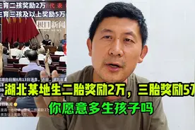 湖北某地生二胎奖励2万，三胎奖励5万，你愿意多生孩子吗视频封面