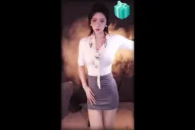 包臀裙！职业装朦胧感！小姐姐太美了！视频封面
