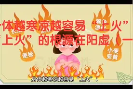 身体越寒凉越容易“上火”：“上火”的根源在阳虚（一）视频封面