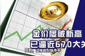 金价屡破新高，已逼近670大关视频封面