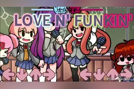 Natsuki、Sayori、Yuri、Monika和GF共唱Love n' Funkin'视频封面