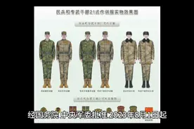 中国民兵和专武干部21式作训服全套样式发布视频封面