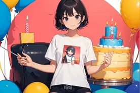妈妈，妈妈，生日蛋糕，伊伊好喜欢啊#二次元 #动漫头像视频封面