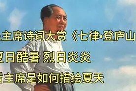 毛主席诗词大赏《七律•登庐山》，看主席是如何描绘夏天。。。视频封面