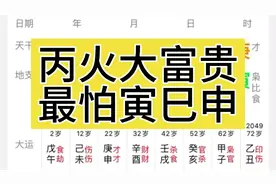 丙火朋友，大富大贵，最怕遇到寅巳申三刑