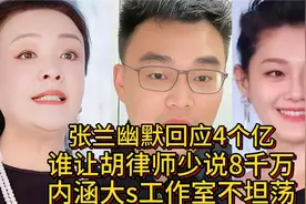 张兰幽默回应4个亿，谁让胡律师少说8千万，内涵大S工作室不坦荡视频封面