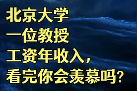 北京大学一位教授工资年收入，看完你会羡慕吗？视频封面