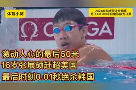 多哈世锦赛！男子4乘200米自由泳接力决赛！中国队创历史夺冠！视频封面