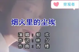 郁欢-烟火里的尘埃-KTV-2022年炸街神曲视频封面