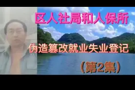 区人社局和人保所伪造篡改就业失业登记（第2集）