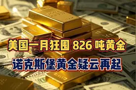 美国一月狂囤 826 吨黄金！诺克斯堡黄金疑云再起！视频封面