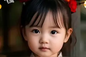 小仙女头戴玫瑰，圆圆大眼睛，萌化心弦！来和大家一起吃圆宵！视频封面