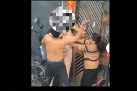 惊天大瓜，广州上演家庭伦理剧父亲睡了儿子的女友一家街头大乱斗视频封面