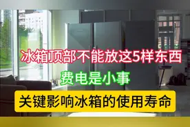 冰箱顶部不能放这5样东西，费电是小事，关键影响冰箱的使用寿命视频封面