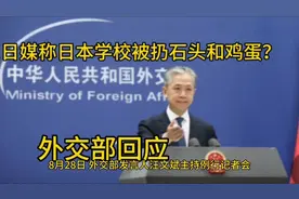 国内有日本学校被扔石头？外交部回应来了视频封面