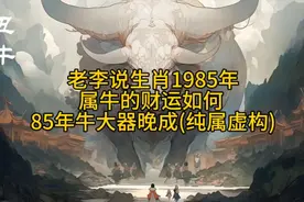 老李说生肖1985年属牛的财运如何 85年牛大器晚成(纯属虚构)视频封面