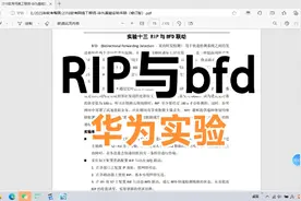 RIP协议与bfd