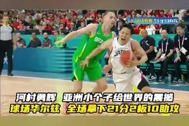 河村勇辉篮球智商震撼全场，亚洲小个子逆袭世界，真的太励志！视频封面