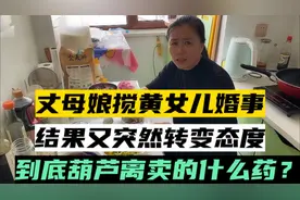 丈母娘搅黄女儿婚事，结果又突然转变态度，到底葫芦里卖的什么药视频封面