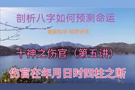 十神之伤官（第五讲）伤官在年月日时四柱之断