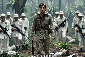 穿越丛林的迷彩之旅，探险者的坚定步伐。视频封面