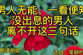 男人无能，一看便知，没出息的男人，离不开这三句话视频封面