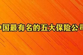 中国最有名的五大保险公司，你知道几个？视频封面