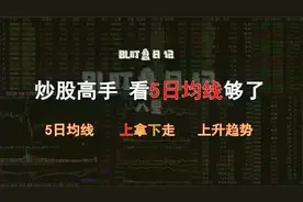 炒股：看懂5日线，找到买卖点，不追高