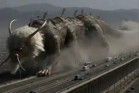 真实还原并妄想山海经里面神兽物来到现代城市的场景视频封面