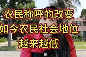 农民称呼的改变，如今农民社会地位越来越低视频封面