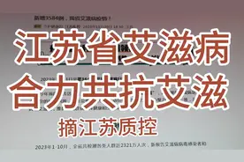 江苏艾滋病疫情严峻，新增感染1584例，感染最多第一苏州第二南京视频封面