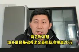 2025年两会好消息：城乡居民基础养老金提高20块钱视频封面